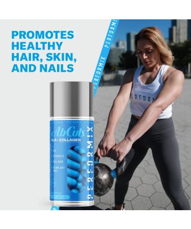 Performix AbCuts CLA + Collagen Softgels for Men and Women - Non-Stimulant Formula with Safflower Oil, Vitamin E, and Multi-Collagen Blend - Buy Online on GoSupps.com