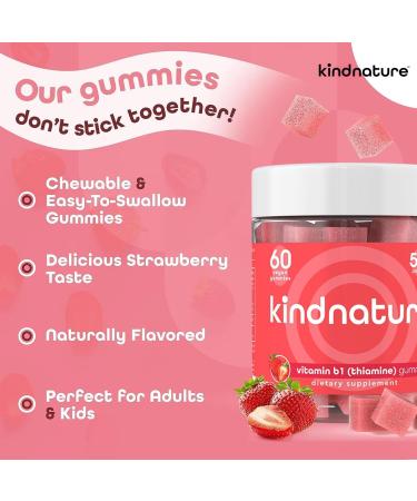 KINDNATURE Power Duo: Magnesium & Vitamin B1 Gummies Bundle Enhanced Energy & Nerve Support, Delicious & Chewable - Buy Online on GoSupps.com