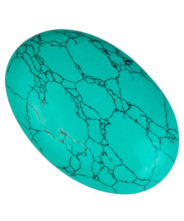 MookaiTedecor Nature Nature Gemsteine drumstone Hand flatterer polished palm pocket energy -stone healing crystal for Reiki ornaments decoration green turquoise