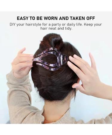 Mistofu 3-Piece French Curved Hair Clips Set | No Slip Strong Grip | Extra Large Clips for Thick Hair | Multicolor A - Buy Online on GoSupps.com