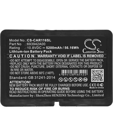 5200mAh/10.8V Battery Replacement for Chauvin Arnoux C.A 6117 & C.A 6116N | International Shipping - Buy Online on GoSupps.com