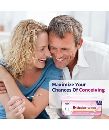 DAVID 50 Ovulation Test Strips - Fertility Predictor Kit for Women - 50 Count LH Test - Accurate Results - Buy Online on GoSupps.com