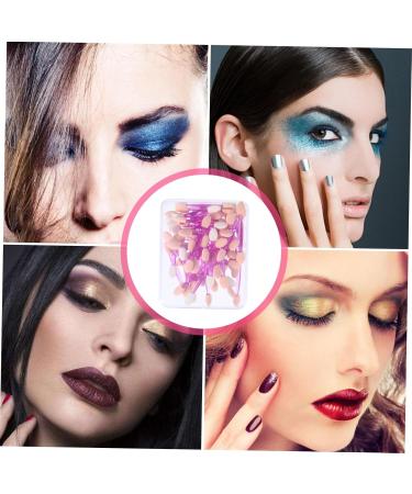 CANIGHT 100pcs Double Ended Eyeshadow Brush Eye Makeup Brushes Makeup Eyeshadow Non Latex - Buy Online on GoSupps.com