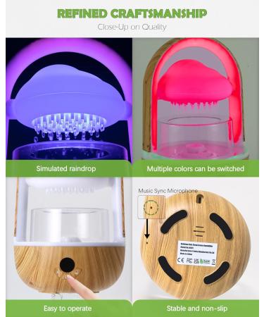 Buy Rainbow Rain Cloud Lamp & Weljoy Aromatherapy Diffuser | Night Light Humidifier White Noise | Adjustable LED & Rechargeable | International Shipping - Buy Online on GoSupps.com