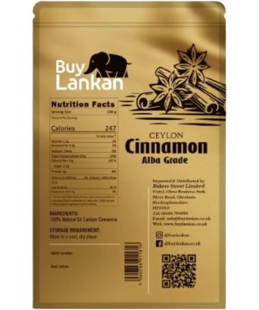 Cinnamon Sticks 50g Alba Grade Premium Quality 100% Natural Ceylon Cinnamon Product from Sri Lanka - Buy Online on GoSupps.com