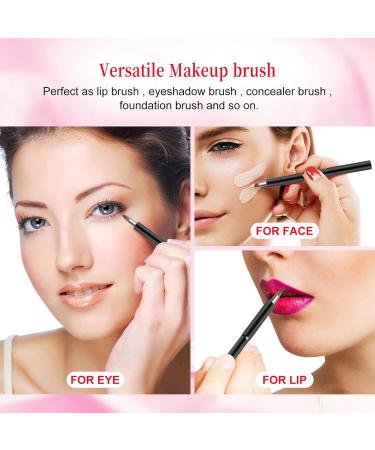 Arqumi 2 Pack Lip Applicator Set - Dual-ended & Retractable Brushes for Lip Gloss Lip Mask Eyeshadow | Perfect Makeup Tools - Buy Online on GoSupps.com