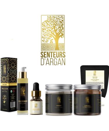 Eucalyptus 100% Natural Body Scrub with Eucalyptus Body Scrub with Eucalyptus Black Soap from Morocco Natural Exfoliating - Removes Dead Skin and Purifies Skin - 200G - Buy Online on GoSupps.com