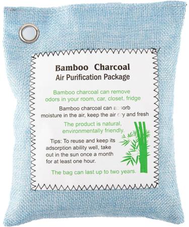 Bamboo Coal Bag - Natural Air Purifier & Odor Remover for Home Bedroom & Car | Moisture-Resistant Deodorant - Buy Online on GoSupps.com