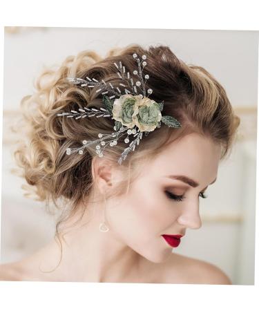 HAPINARY Bridal Headpiece Hair Clips Wedding Hair Accessories Tiara Hair Barrettes Gold Hair Accessories Hair Pin Bridal Hair Accessories for Wedding Bridesmaid Hair Accessories Cloth - Buy Online on GoSupps.com