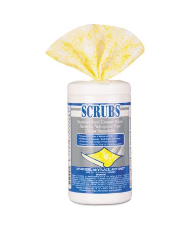 Scrubs 91930 Stainless Steel Cleaner Towels, 9 3/4 X 10 1/2, 30/Canister