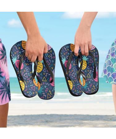 XXL Mnsruu Sweet Pineapple Flip Flops | Colorful Sandals for Men & Women | Travel Home Spa & Hotel Slippers - Buy Online on GoSupps.com