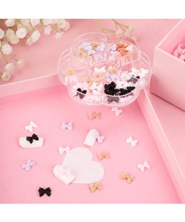 Bow Nail Charms Colorful Bow-Knot Nail Stud Rhinestones Crystal 3D Nail Charms Nail Design Stones for Jewelry Craft DIY Decoration - Buy Online on GoSupps.com