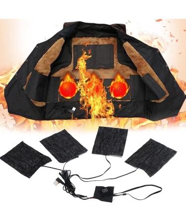 Electric Heating Pad for Clothes - Adjustable 3 Levels Carbon Fiber Washable USB 5V - Ideal for Winter & Camping - Buy Online on GoSupps.com