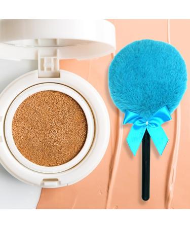 GYORI Reusable Long Hair Powder Puff with Lollipop Handle - Easy Makeup Application in Pink | International Shipping Available - Buy Online on GoSupps.com