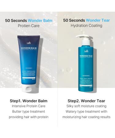 LA DOR Wonder Tear Deep Conditioning Treatment Mask - Moisturizing Keratin Conditioner for Dry Color Treated Frizzy & Curly Hair - 8.45 Fl Oz - Korean Hair Care - Buy Online on GoSupps.com