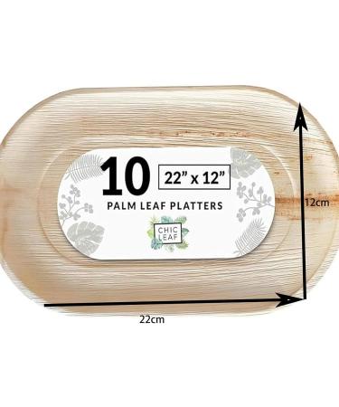 Palm Leaf Disposable Plates - Bamboo Plates Disposable 10 Inch & 7 Inch Square (48 Pc) Compostable & Biodegradable Better Than Plastic Plates - Heavy-Duty Party Plates Dinnerware Set - Buy Online on GoSupps.com