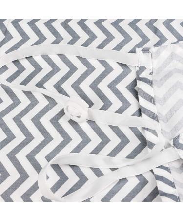 Auranso Infinity Nursing Cover Scarf - Breathable Cotton Breastfeeding Apron with Pockets - Grey One Size - Buy Online on GoSupps.com