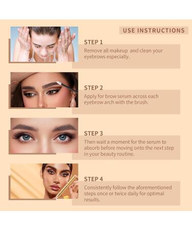 W3W Eyebrow Growth Serum Clinically Proven Peptide Brow Enhancer for Fuller Thicker Brows With Myristoyl Pentapeptide-4 & Botanical Extracts Prostaglandin-Free Safe for Sensitive Skin (5ml) - Buy Online on GoSupps.com