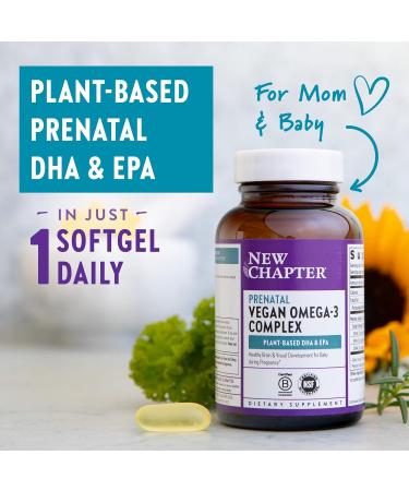 New Chapter Vegan Prenatal Omega-3 Supplement - 30 Vegan Softgels - Buy Online on GoSupps.com