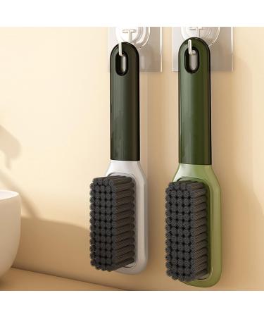 Laundry Stain Brush Household Scrub Brush Laundry Brush for Stain Removal Soft Bristle Brush 2 Pack Stain Brush for Clothes Scrubbing Bathroom Cleaning Brush Easy to Hold (Green) - Buy Online on GoSupps.com