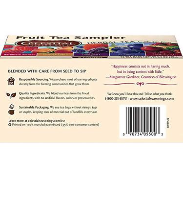 Celestial Seasonings Fruit Tea Sampler - 18 Bags (2 Boxes) - Buy Online on GoSupps.com