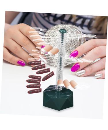 minkissy Nail Stands for Nail Art Nail Practice Holder Nail Tips Display Holder Clear Nail Sample Stick Nail Stand Display Nail Art Supply Nail Practice Stand Spiral Nail Manicure Acrylic - Buy Online on GoSupps.com