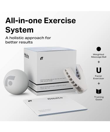 Fitbite Premium Facial Exerciser - Jawline Exerciser for Men and Women | Tighten, Tone & Strengthen | Food-grade Silicone | Grey - Buy Online on GoSupps.com