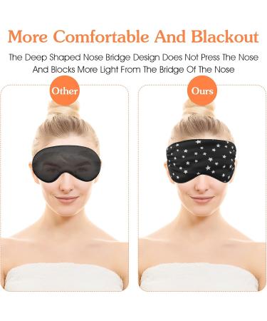 Premium Sleep Mask - Adjustable Soft Eye Mask for Sleep Travel & Meditation - Blackout Eye Shade for Men & Women - Buy Online on GoSupps.com