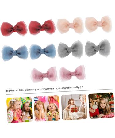 minkissy 5 Pairs Bow Hairpin Little Girl Tiara Kids Hair Clips for Girls Hair Accessories for Kids Bow Hair Clip Bow Headdress Clips Headpiece for Women Bow Hair Barrette Girl Hair Pin Miss - Buy Online on GoSupps.com