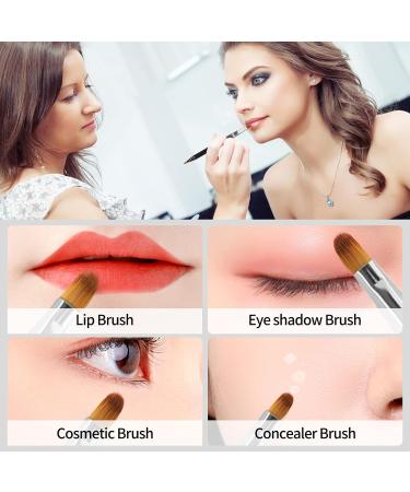 Arqumi Double-Ended Lip Makeup Brush | Lightweight Retractable Lip & Eyeshadow Applicator for Daily & Travel Use | Protective Lid | Ideal for Women & Girls - Buy Online on GoSupps.com