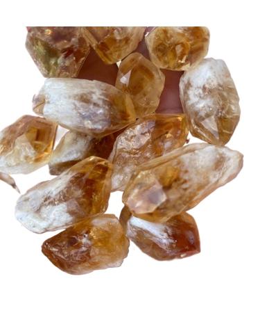 Natural Crystal Rough 100g Bulk Rough Natural Citrine Point Quartz Druzy Crystal Cluster Specimen Stone Pendant Making Gifts
