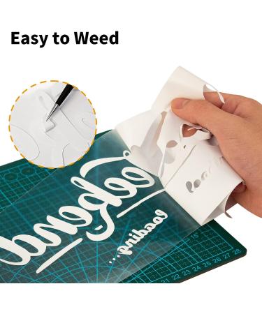 VinylRus White Heat Transfer Vinyl Roll - 12 x 25ft - Easy to Cut & Weed - for Shirts, Silhouette Cameo, Cricut - Buy Online on GoSupps.com