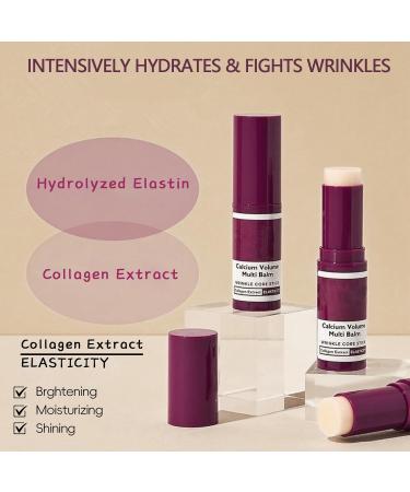 Lingyun Calcium Multi Balm Stick, Calcium Volume Multi Balm,Korean Collagen Wrinkle Care Stick,Intensive Repair & Moisturizing Cream, Firming Skin,Anti-aging Suitable for Eyes, Neck, Face (1) - Buy Online on GoSupps.com