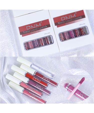 Matte Lipstick Sets Lip Gloss Set Makeup Waterproof Liquid Lipsticks For Women Long Lasting Red Lipstick- 5 Pcs Liquid Lip stick + 1Pcs Lip Plumper (1) Lipstick-2 - Buy Online on GoSupps.com