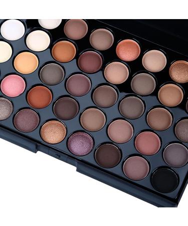 eyeshadow - 40 Colors Pearlescent Matte Eyeshadow Palette - Waterproof Natural Colors granfards palids maquillage eyeshadows Teksome - Buy Online on GoSupps.com