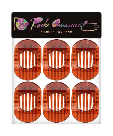 RC ROCHE 6-Pack Large Teeth Non-Slip Hair Clips for Thick Hair - Medium Brown Claw Set for Women & Girls - Buy Online on GoSupps.com