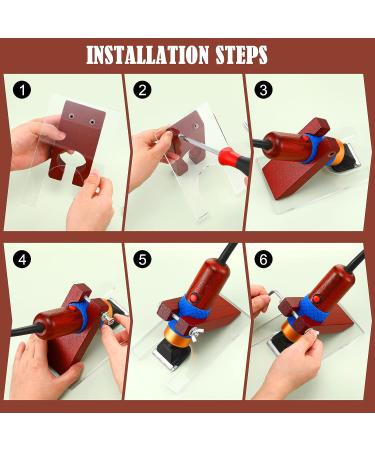 Solid Wood Acrylic Shearing Guide for Carpet Trimmer - Rug Tufting Tool (Brown) - Buy Online on GoSupps.com