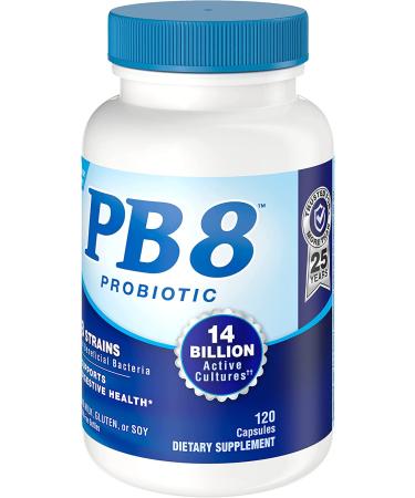 Nutrition Now PB 8 Probiotic Acidophilus - 120 Count x 3 Pack | Digestive Health Support - Buy Online on GoSupps.com