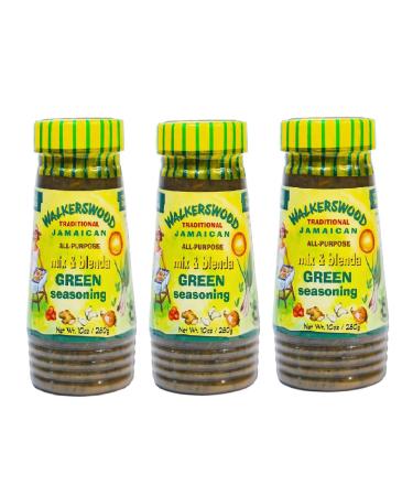 Walkerswood Traditional Jamaican Green Seasoning 280g (Pack of 3) in a Premier Life Store Box 93.33 g (Pack of 3)