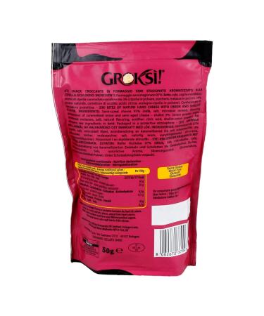 GROKSi! Cheese Snack Set from Italy - Classico & Onion | Protein-Rich 60g & 50g Crackers - Buy Online on GoSupps.com