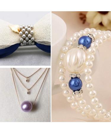 TOAOB 1000pcs 4mm Pearl Beads | Multi-Colored Round Glass Spacer Beads | DIY Craft Necklaces Bracelets Jewelry Making - Buy Online on GoSupps.com