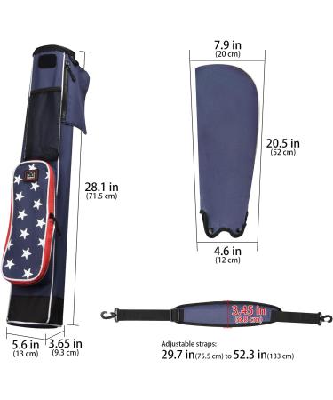 Camo Lightweight Stand Golf Bag with Padded Shoulder Strap - Ideal for Range and Par 3 Courses - US Stars Replacement - Buy Online on GoSupps.com