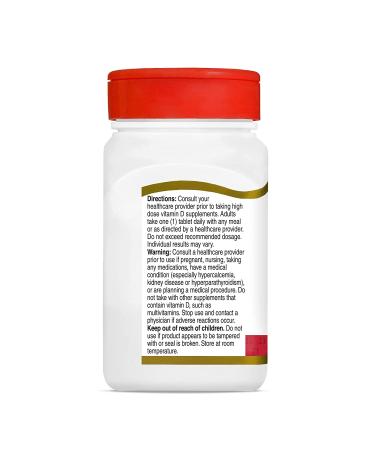 21st Century Vitamin D3 125 mcg (5000 IU) - Boost Immunity | 110 Tablets - Buy Online on GoSupps.com
