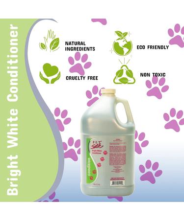 PET SILK Bright White Conditioner 128 Oz - Professional Pet Grooming Supplies - Buy Online on GoSupps.com