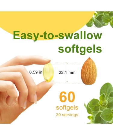 Oil of Oregano with Black Seed Oil 2 in 1 Oregano Oil Supplement Nature with Live High Concentrated Carvacrol & Thymoquinone for Antioxidant & Immune Support Non-GMO 60 Softgels 60 Count (Pack of 1) - Buy Online on GoSupps.com