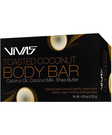 VIVAS Toasted Coconut Body Bar - Nourishing Natural Skincare for Radiant Skin | Shop Worldwide - Buy Online on GoSupps.com