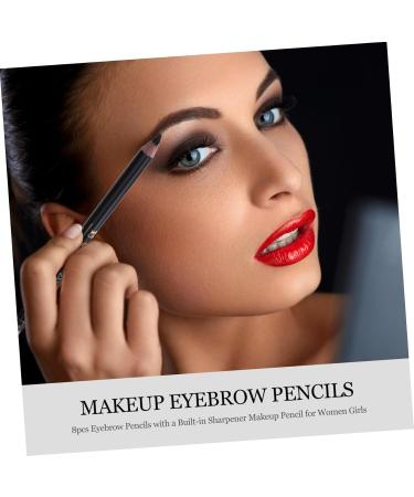 PLAFOPE 16 Pcs Pencil Sharpener Eyebrow Pencil Beauty Eyebrow Pen Eyebrow Pen Pencil Black Wooden - Buy Online on GoSupps.com