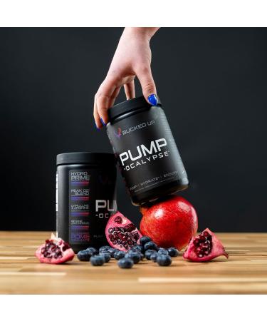 Pump-ocalypse Blueberry Pomegranate | Nitric Oxide L Arginine Supplement | Citrulline Malate GlycerPump | Ultimate N.O. Booster | Lean Muscle Support | Blood Flow Vascularity Hydration Endurance - Buy Online on GoSupps.com