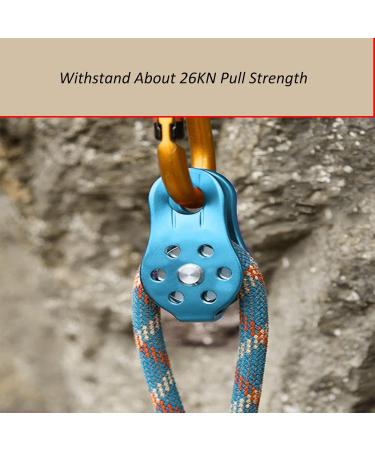 Sanon 26 KN Aluminum Alloy Double Strap Disc Cable - Rescue Outdoor Climbing Equipment for Mountaineering & Aircraft Blue - Buy Online on GoSupps.com