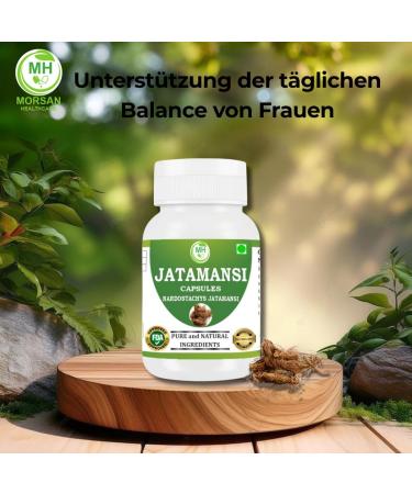  Morsan Healthcare Morsan Healthcare Jatamansi (Nardostachys jatamansi) Capsules | Pack of 60 x 500 mg Vegetarian Capsules | Natural Natural - Buy Online on GoSupps.com